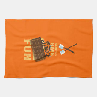 Campers Have S'more Fun Glamping Banner Tea Towel