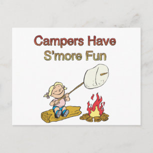 Campers have S'more fun Postcard