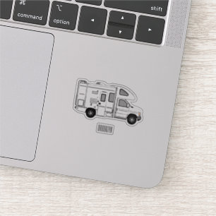 Campervan cartoon illustration