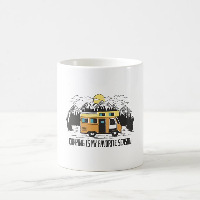 Campervan Mountain Retreat Coffee Mug (Center)