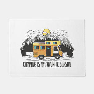 Campervan Mountain Retreat Doormat