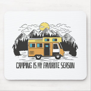 Campervan Mountain Retreat Mouse Pad