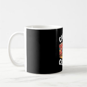 Campfire and chapters reading camping book mascots coffee mug