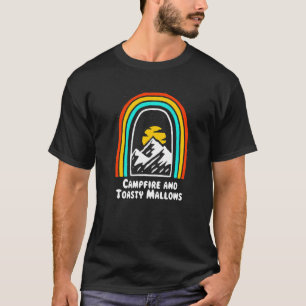 Campfire And Toasty Mallows Foodie Camping Food C T-Shirt