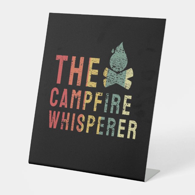 Campfire - Campfire Whisperer Pedestal Sign (Front)
