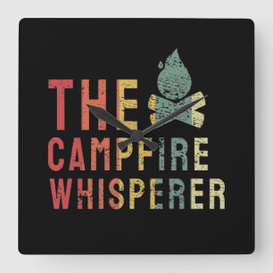 Campfire - Campfire Whisperer Square Wall Clock