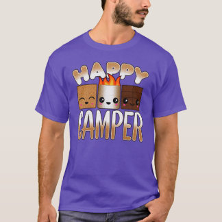 Campfire Camping Outr Friends Smores Happy friends T-Shirt