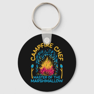 Campfire Chef Master Of The Marshmallow Hiking Key Ring