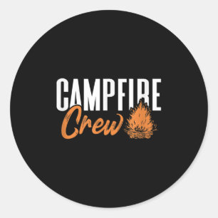 Campfire Crew Classic Round Sticker