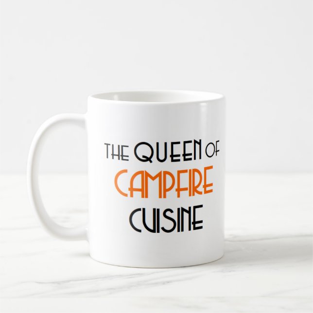 campfire cuisine queen coffee mug (Left)