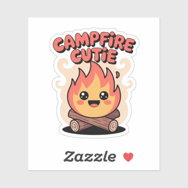 Campfire Cutie Kawaii Camping Badge (Sheet)