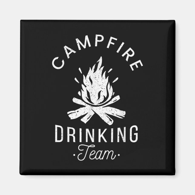 Campfire Drinking Team Camp Lovers Scout Camper  Magnet (Front)