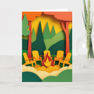 Campfire Gathering Warmth Card