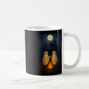 Campfire Ghost Shirt Haunted Forest Bonfire Cute Coffee Mug