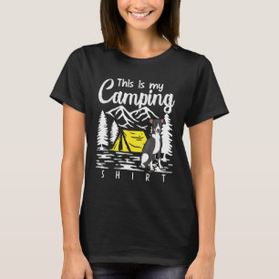 Campfire Greyhound This Is My Camping T-Shirt