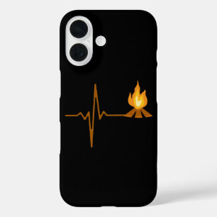 Campfire Heartbeat Camping iPhone 16 Case