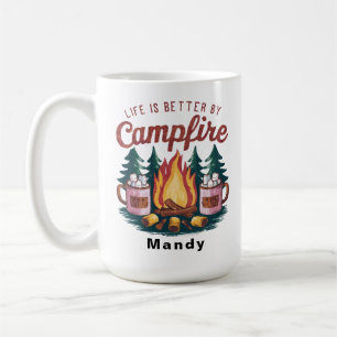 Campfire & Hot Cocoa Marshmallow Coffee Mug