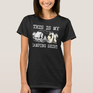 Campfire Japanese Chin Dog This Is My Camping T-Shirt