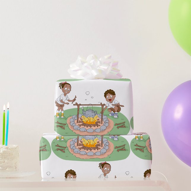Campfire Kids Wrapping Paper (Creator Uploaded)