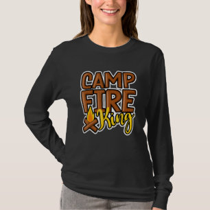 Campfire King Camping Camp Ground Bonfire Men Boys T-Shirt