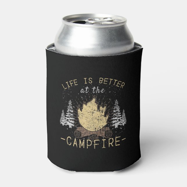 Campfire - Life Is Better By The Campfire Can Cooler (Can Front)