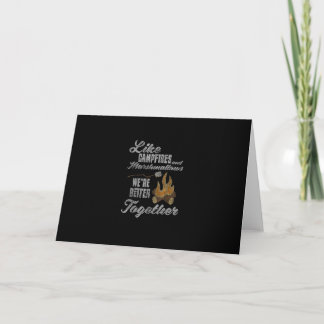 Campfire Marshmallows Better Together Distressed V Card