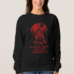 Campfire & Marshmallows Camping Foodie Camper Food Sweatshirt