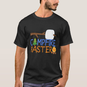 Campfire Master Dad Camping Camp Smores Bonfire T-Shirt