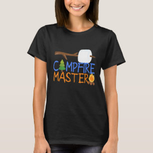 Campfire Master Dad Camping Camp Smores Bonfire T-Shirt