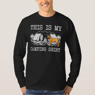 Campfire Miniature Bull Terrier Dog This Is My Cam T-Shirt