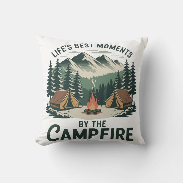 Campfire Moments Cushion (Front)