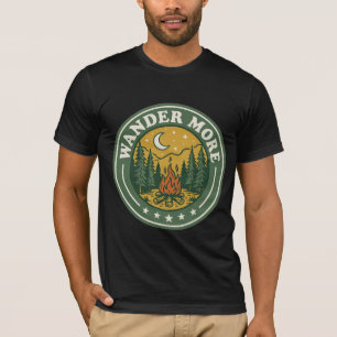 Campfire Night Shirt Wander More Stars Tee