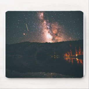 campfire night sky mouse pad