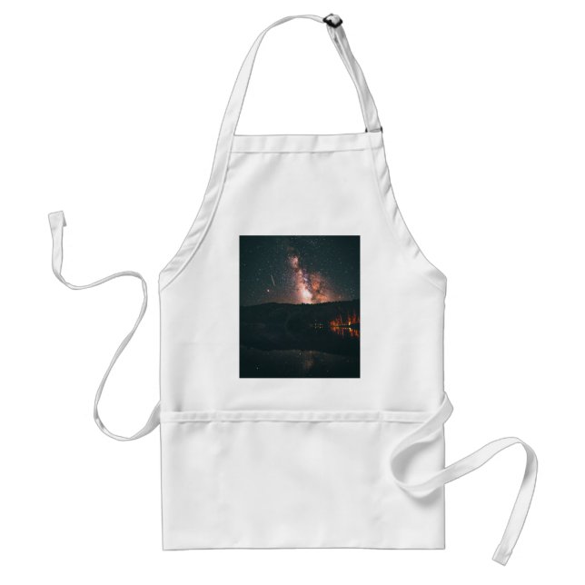 campfire night sky standard apron (Front)