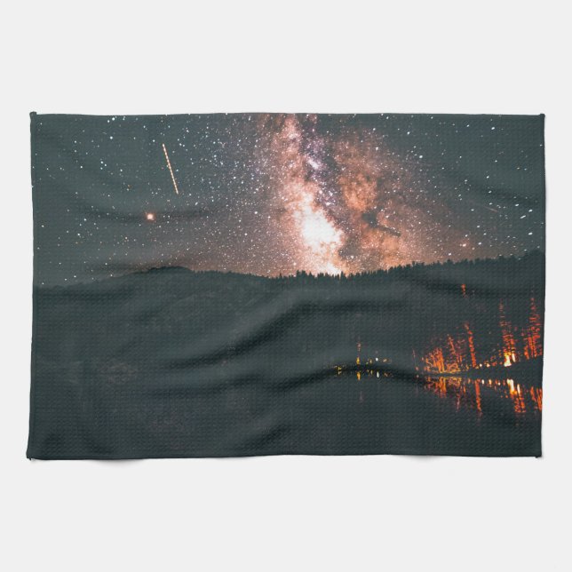 campfire night sky tea towel (Horizontal)