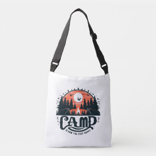 Campfire Nights Amid Pine Forests Crossbody Bag