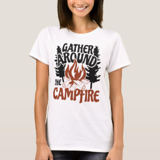 Campfire Nights Cosy Outdoor Adventure T-Shirt