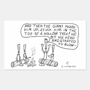 Campfire Reeds Rectangular Sticker