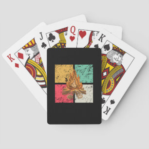 Campfire Retro Vintage Playing Cards