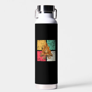 Campfire Retro Vintage Water Bottle