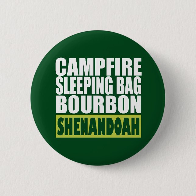 Campfire Sleeping Bag Bourbon Shenandoah 6 Cm Round Badge (Front)