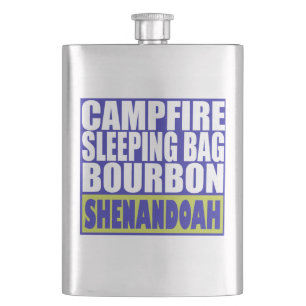 Campfire Sleeping Bag Bourbon Shenandoah Hip Flask