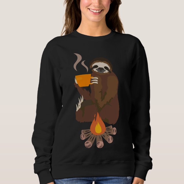 Campfire Sloth  41 Sweatshirt (Front)