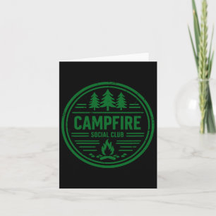Campfire Social Club - Fun Campfire And Bonfire Ca Card