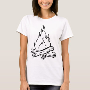 Campfire T-Shirt – Cosy Outdoor Adventure Graphic 