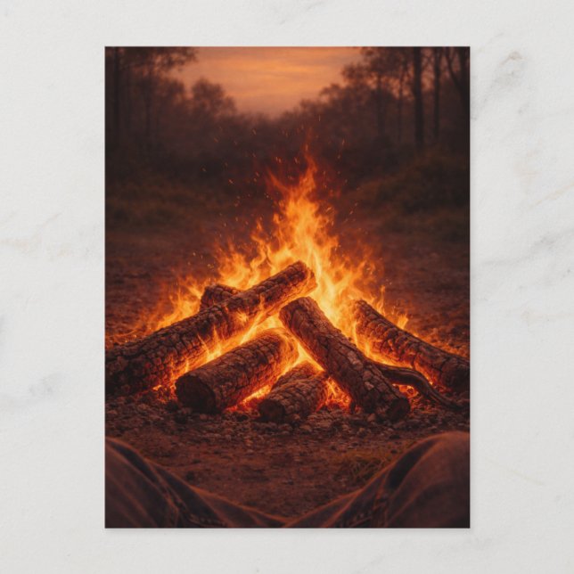 Campfire Thoughts | Fireside Postcard (Front)