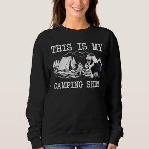 Campfire Tibetan Terrier Dog This Is My Camping Sweatshirt