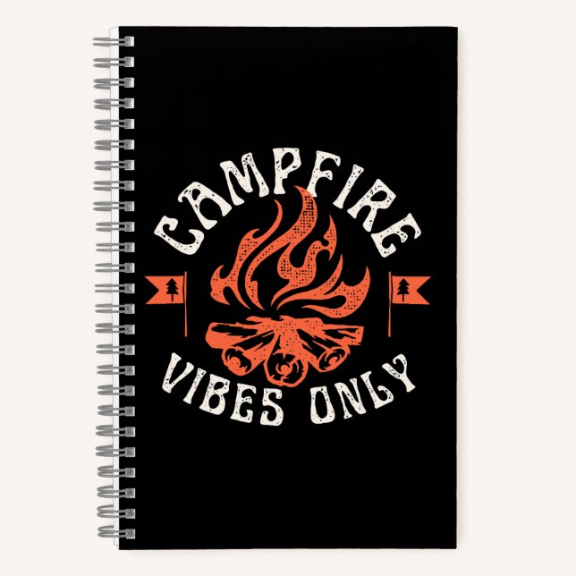 Campfire Vibes Only Notebook (Front)