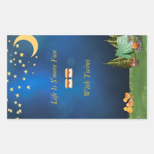 Campfire with S'mores Sticker