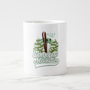 Campgaw Mountain Utah Ski logo Large Coffee Mug